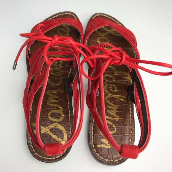 Sam Edelman Lace-Up Gladiator Sandals 1 pair left - Picture 3 of 7